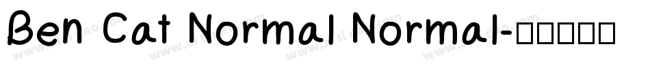 Ben Cat Normal Normal字体转换